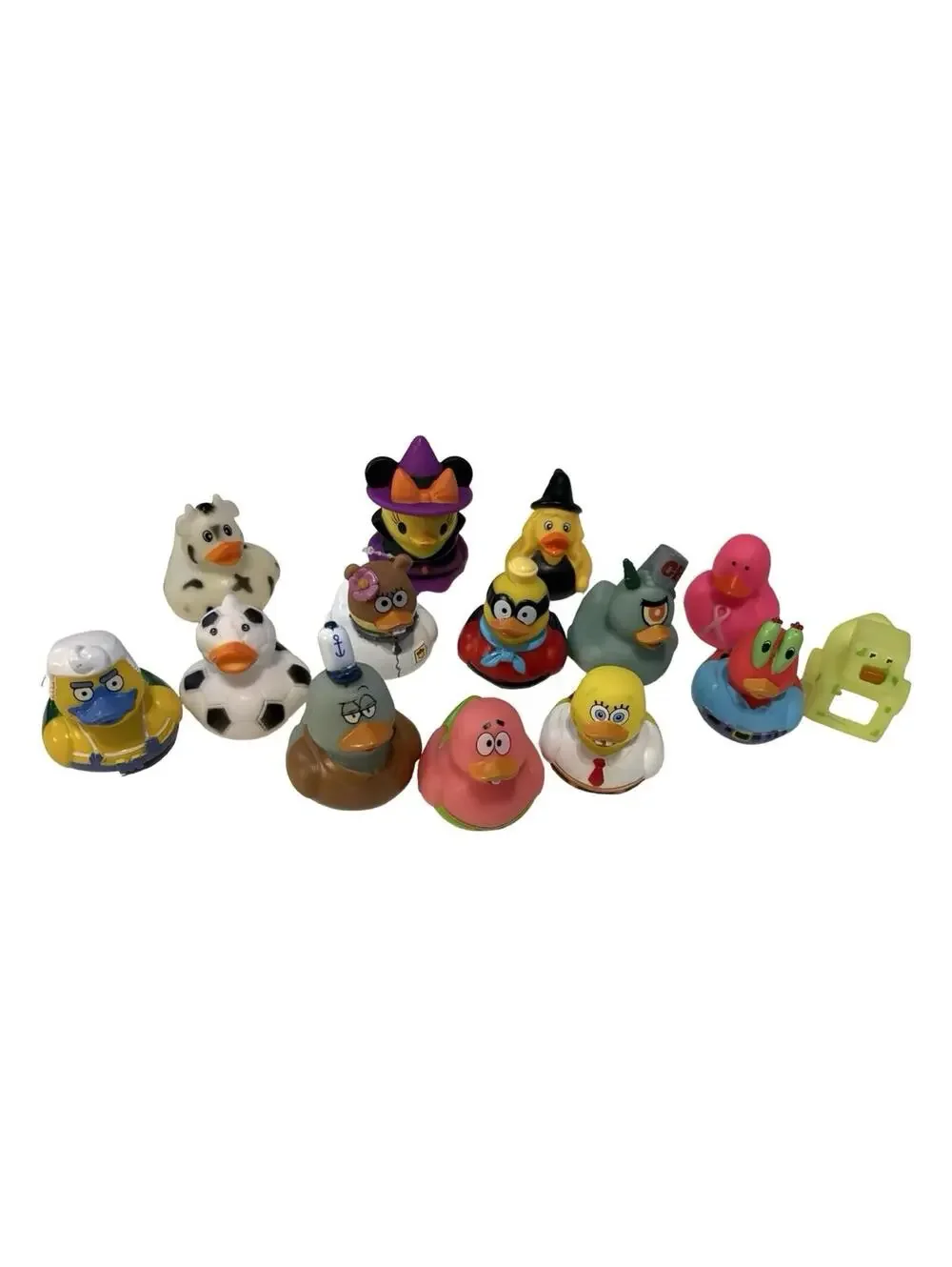 14 Lot Assorted Rubber Ducks Bath Toys Party Favors Novelty Mix Jeep Decor
